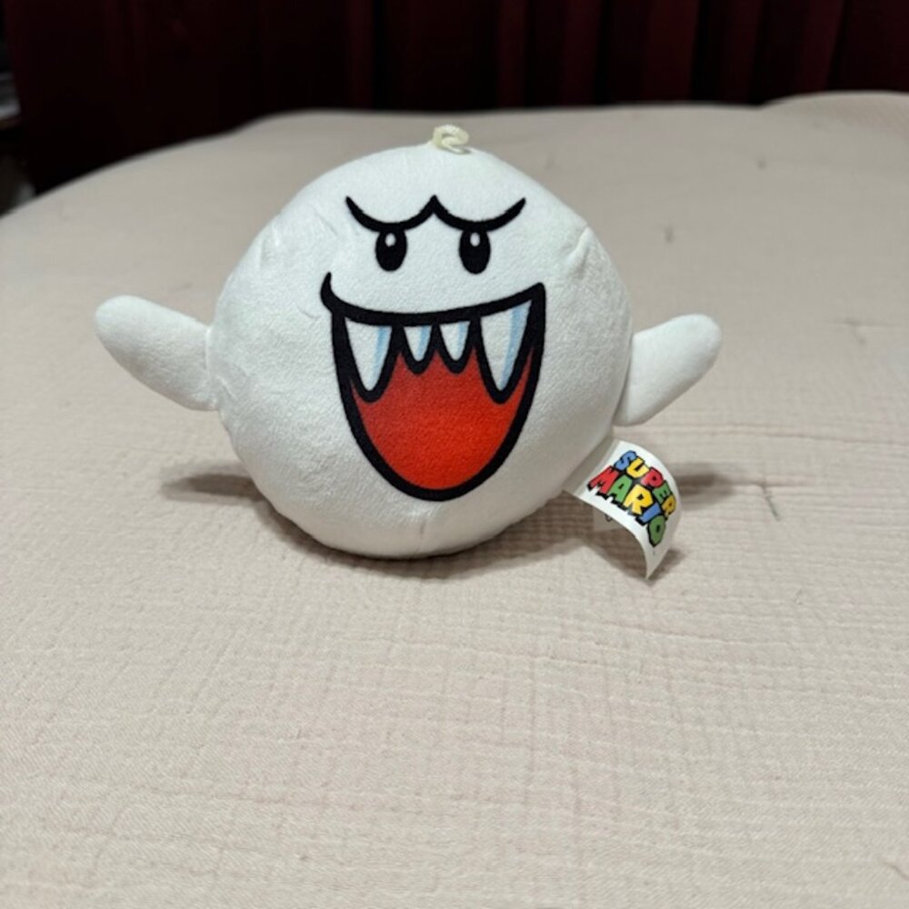 Nintendo Super Mario Brothers Ghost Boo Plush Stuffie, 6"